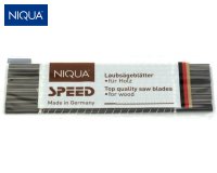 NIQUA SPEED Laubsägeblätter 130 mm, für sehr schnelle Schnitte No. 7 = 0,42 x 1,10, 1 x 12 Sägeblätter