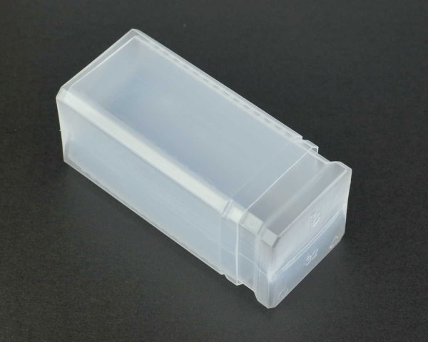 Ausziehbare Verpackung TELESCOPICS mit 45 mm Innendurchmesser, 80-120 mm Länge, transparent, quadratisch, 4 Stück