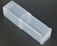 % Ausziehbare Verpackung TELESCOPICS mit 45 mm Innendurchmesser, 80-120 mm Länge, transparent, quadratisch, 20 Stück