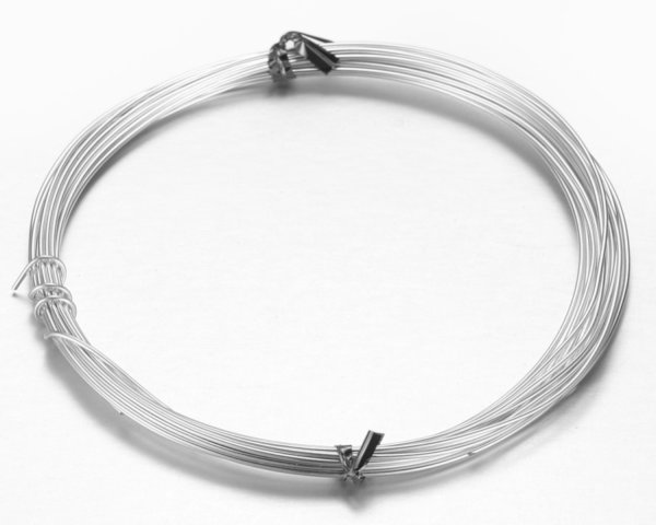 Aluminium-Draht rund Ø 1mm, 10m Länge, Silber