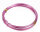 Aluminium-Draht rund Ø 1mm, 10m Länge, Tief Rosa