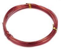 Aluminium-Draht rund Ø 1mm, 10m Länge, Rot