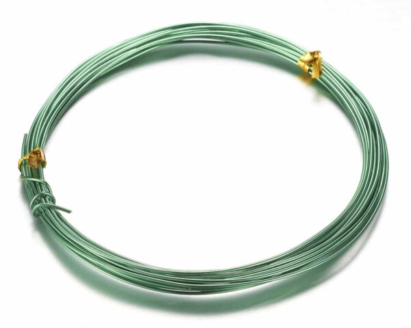 Aluminium-Draht rund Ø 1mm, 10m Länge, Grün
