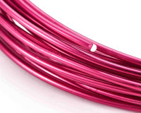 Aluminium-Draht rund Ø 1mm, 10m Länge, Violett-Rot