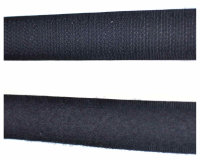 Klettband Schwarz, selbstklebend in 20 mm Breite