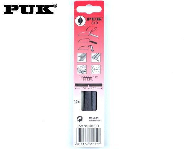 PUK® Sägeblätter 150 mm 12 Stück Nr. 310 (Universal)